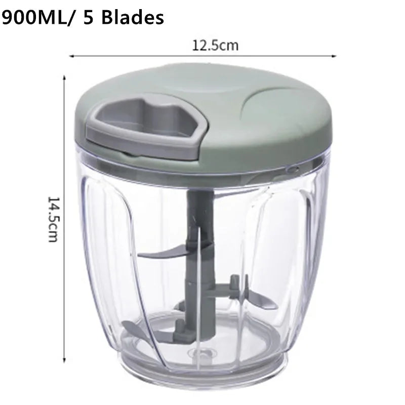 1PC Home Manual Ginger Grinder Garlic Mud Splasher Multi Functional Vegetable Cutter Handheld Meat Grinder Kitchen Cooking Tools