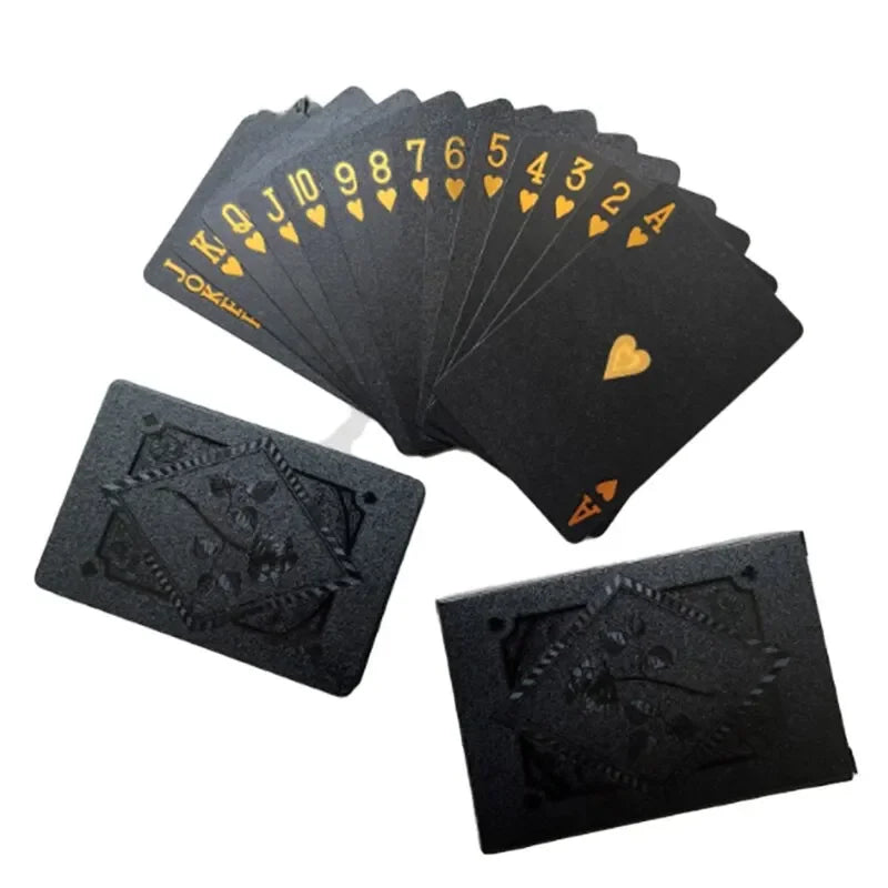 Black Rose/Skull (Gold/Silver)Playing Card Game Card Group Waterproof Poker Suit Magic Dmagic Package Board Game Gift Collection