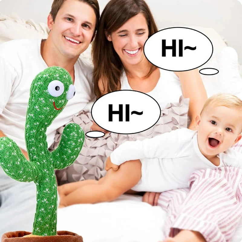 Baby Sunshine Cactus Companion Electronic Plush Toy Dancing and Talking Cactus Toy with 120 Songs Children's Birthday Gifts