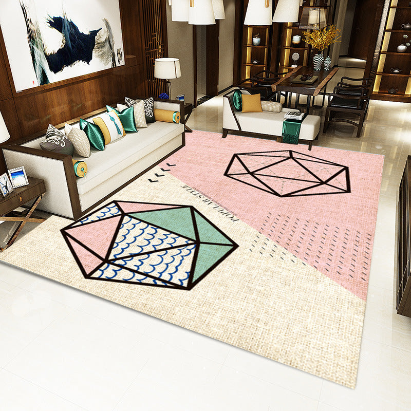 Modern minimalist living room carpet Nordic ins geometric pattern floor mats home store display carpet