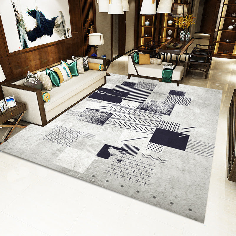 Modern minimalist living room carpet Nordic ins geometric pattern floor mats home store display carpet