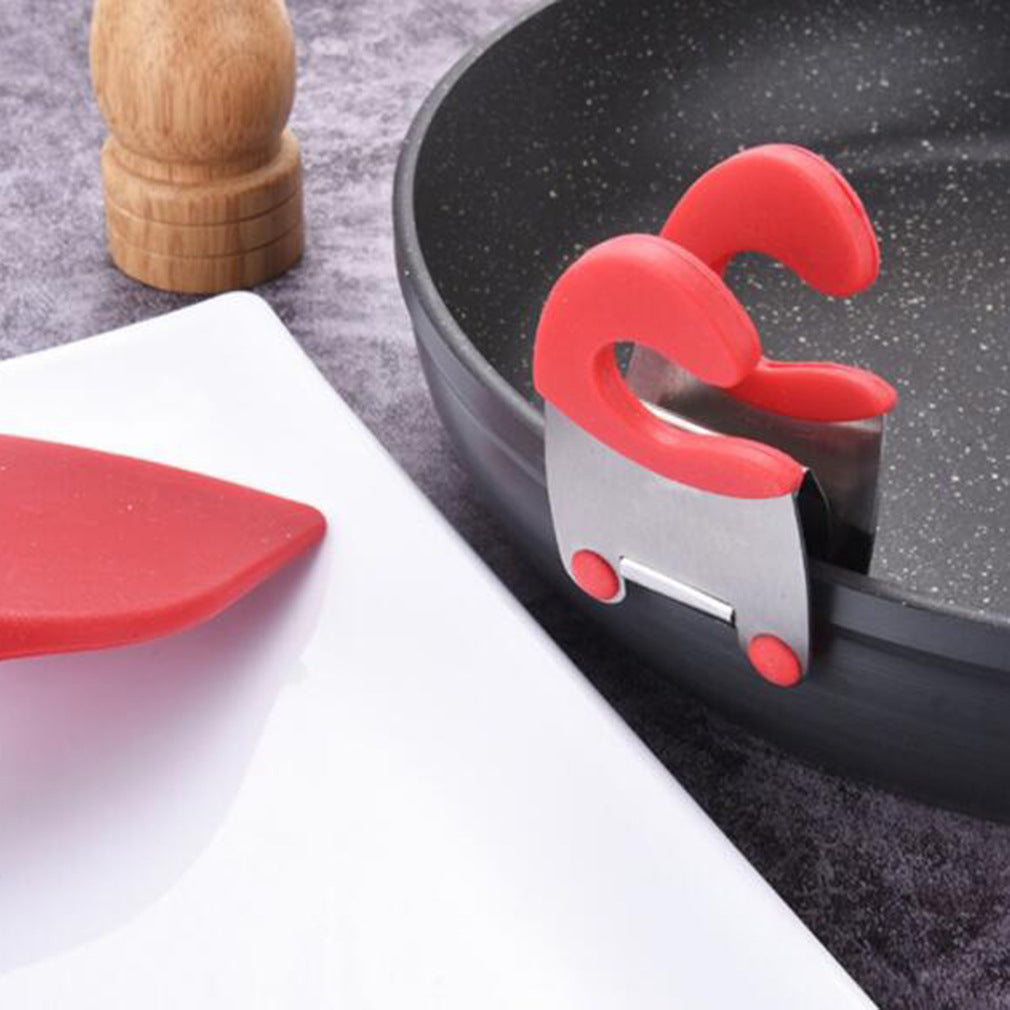 Stainless steel pot side anti-scalding clip Kitchen insulation pot side clip Creative kitchen anti-scalding clip gadget
