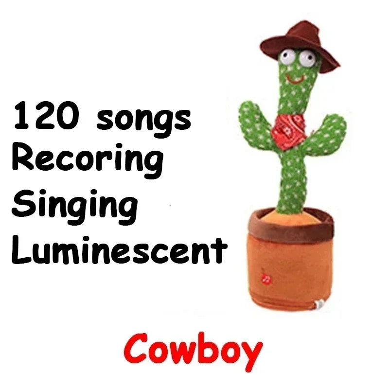 Baby Sunshine Cactus Companion Electronic Plush Toy Dancing and Talking Cactus Toy with 120 Songs Children's Birthday Gifts