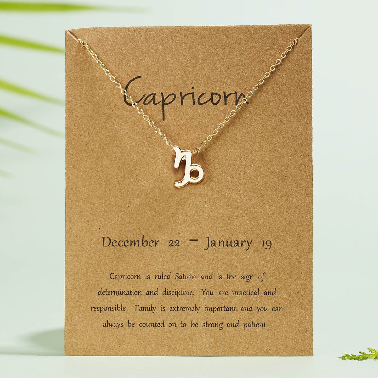 European and American fashion cross-border new creative symbol version 12 constellation rhinestone paper card necklace wild clavicle chain wholesale