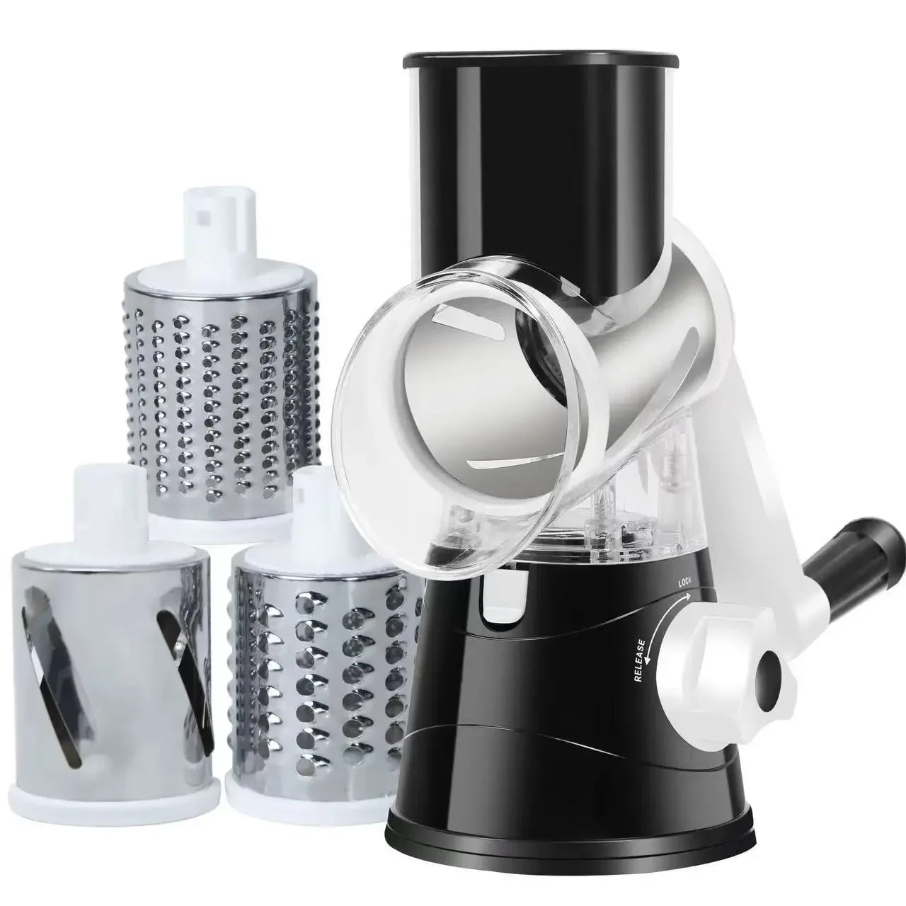 Hand Vegetable Cutter Multi-functional Manual Vegetable Machine for Household Kitchen Grater Slicer Drum Vegetable Cutter