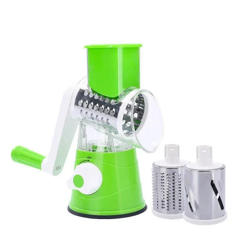 Hand Vegetable Cutter Multi-functional Manual Vegetable Machine for Household Kitchen Grater Slicer Drum Vegetable Cutter