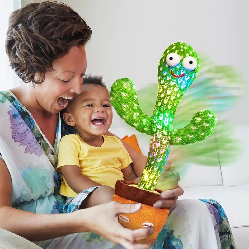 Baby Sunshine Cactus Companion Electronic Plush Toy Dancing and Talking Cactus Toy with 120 Songs Children's Birthday Gifts