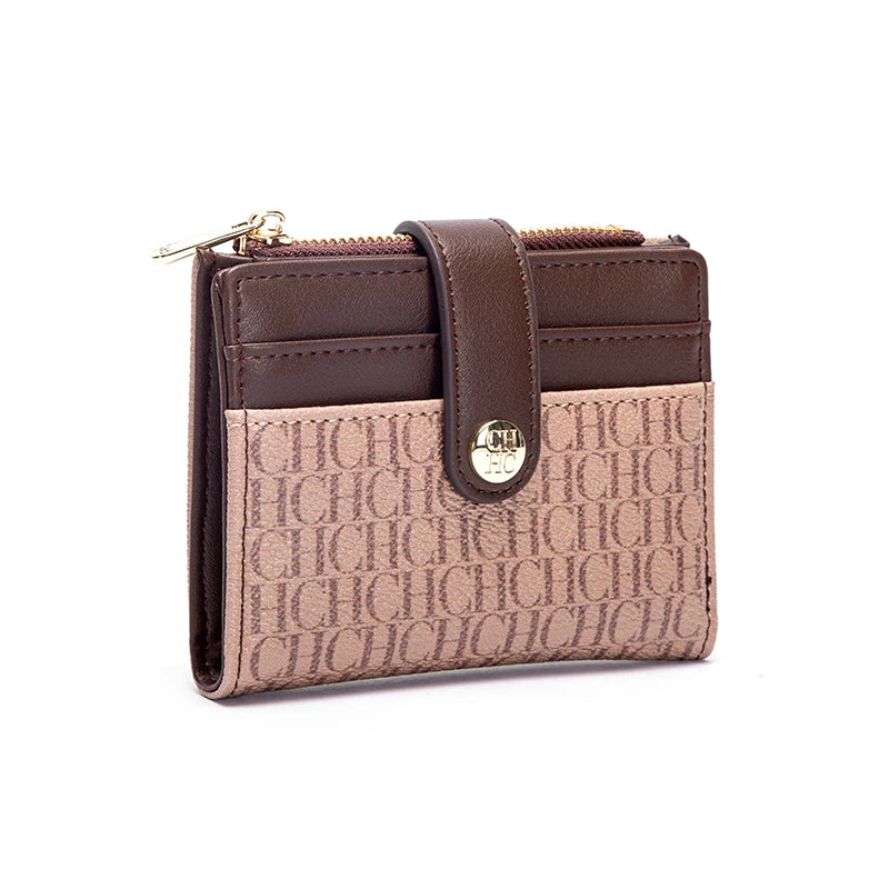 CHCH Fashion Classic Retro Men's and Women's Universal Wallet PVC Material Multi functional Portable Card Bag Change