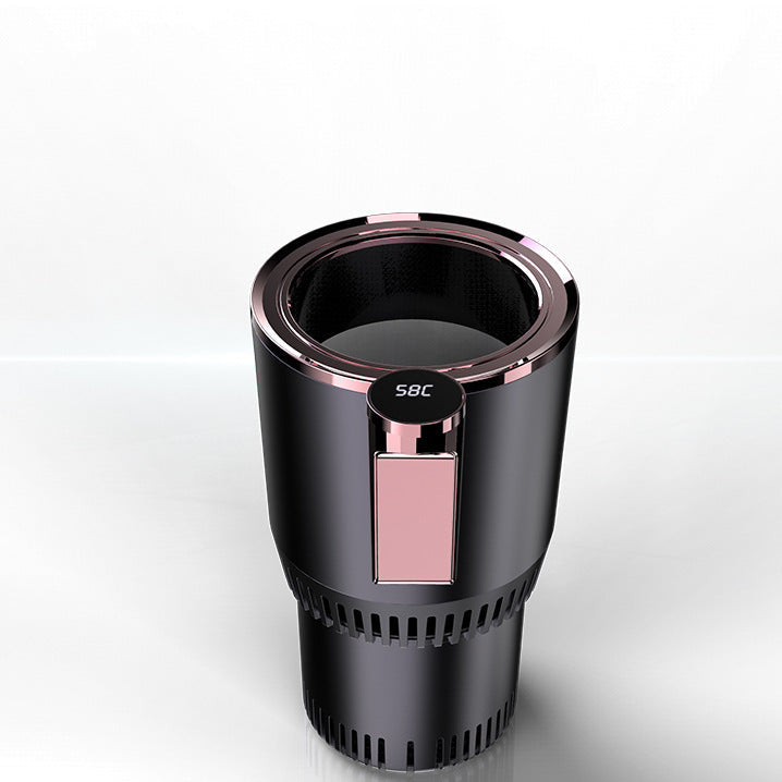 Cross-border hot product portable car refrigeration and heating cup smart hot and cold cup mini car refrigerator for office and home use