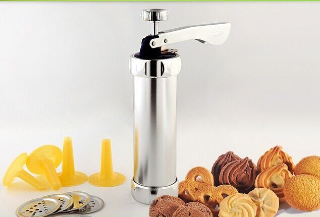 Baking tool cookie mold gun mounting gun aluminum alloy barrel body 20 chip biscuit machine