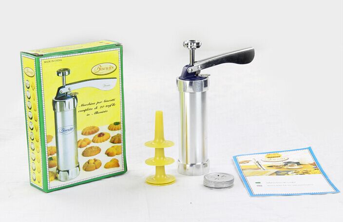 Baking tool cookie mold gun mounting gun aluminum alloy barrel body 20 chip biscuit machine