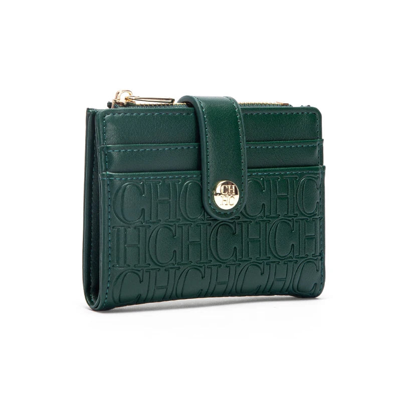 CHCH Fashion Classic Retro Men's and Women's Universal Wallet PVC Material Multi functional Portable Card Bag Change