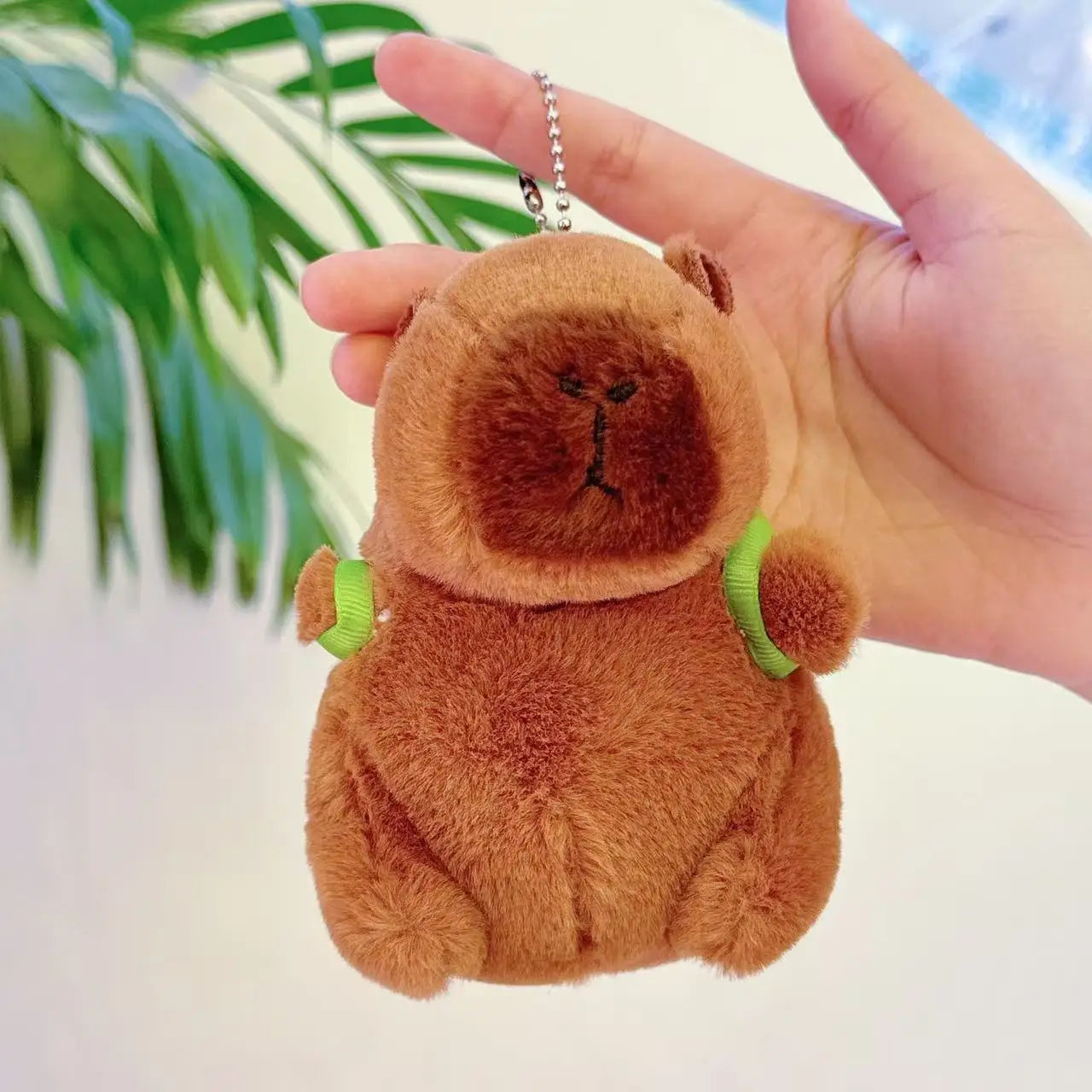 New hot20cm Cute Turtle Backpack Capybara Anime Fluffty Toy Soft Capybara Plush Toy Simulation Stuffed Animals Kawaii Plush Doll