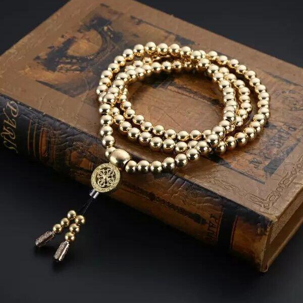 Stainless steel thunderbolt bead necklace titanium steel car accessories car accessories car accessories self-defense bracelet weapon whip