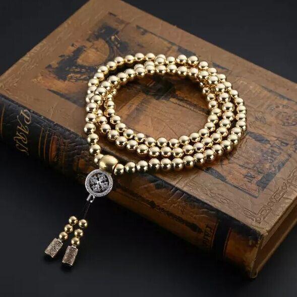 Stainless steel thunderbolt bead necklace titanium steel car accessories car accessories car accessories self-defense bracelet weapon whip