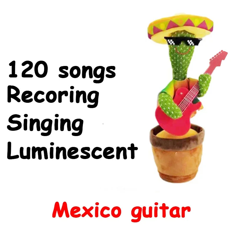 Baby Sunshine Cactus Companion Electronic Plush Toy Dancing and Talking Cactus Toy with 120 Songs Children's Birthday Gifts