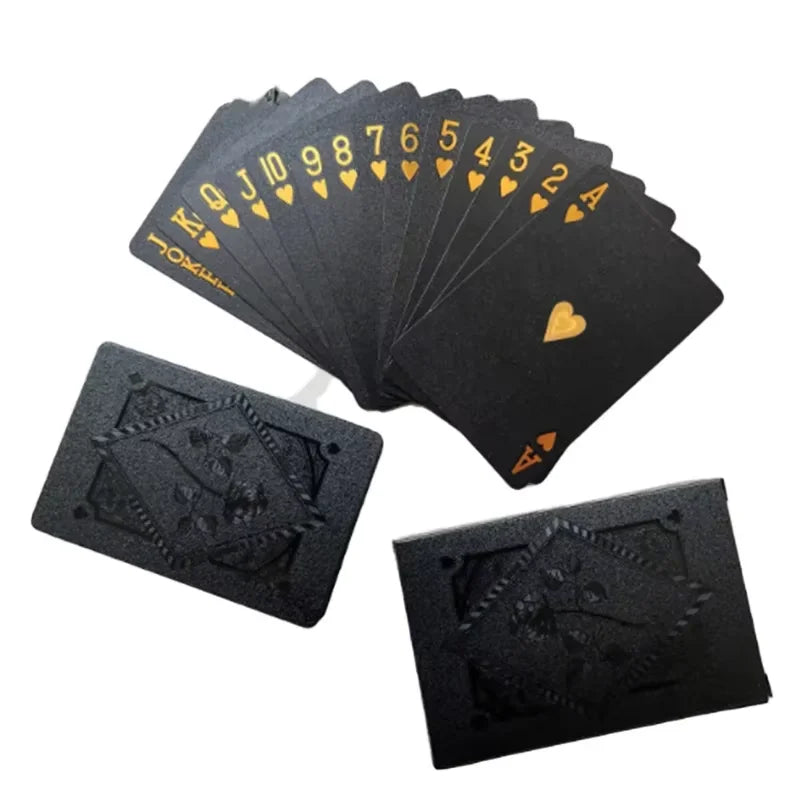 Black Rose/Skull (Gold/Silver)Playing Card Game Card Group Waterproof Poker Suit Magic Dmagic Package Board Game Gift Collection