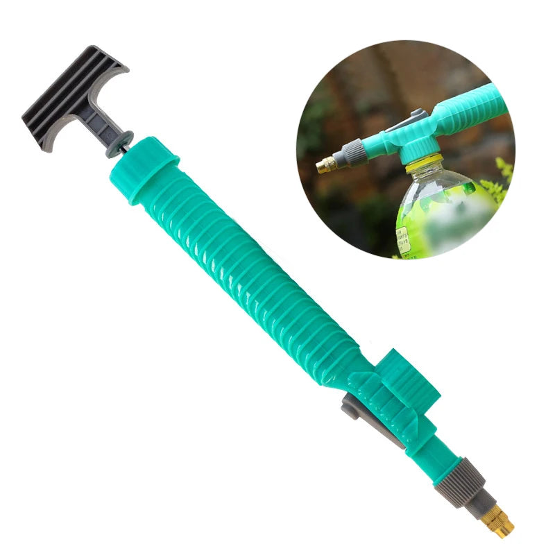 Gardening Watering Sprayer Beverage Bottle Watering Can High Pressure Small Manual Pressure Adjustable Spray Head