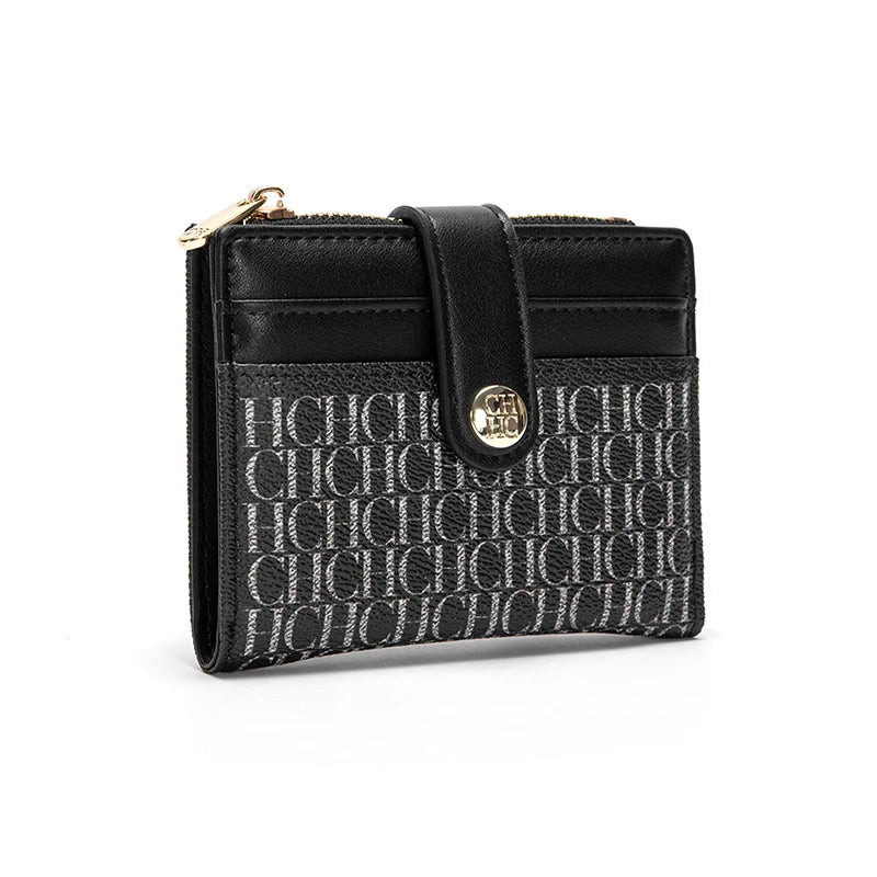 CHCH Fashion Classic Retro Men's and Women's Universal Wallet PVC Material Multi functional Portable Card Bag Change