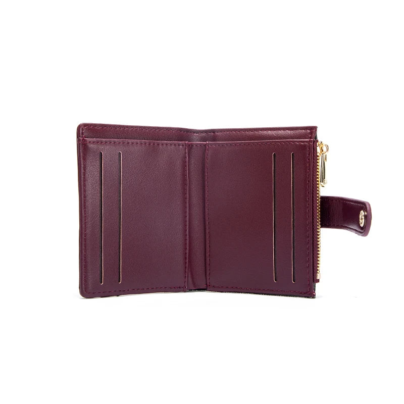 CHCH Fashion Classic Retro Men's and Women's Universal Wallet PVC Material Multi functional Portable Card Bag Change