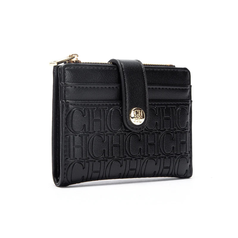 CHCH Fashion Classic Retro Men's and Women's Universal Wallet PVC Material Multi functional Portable Card Bag Change