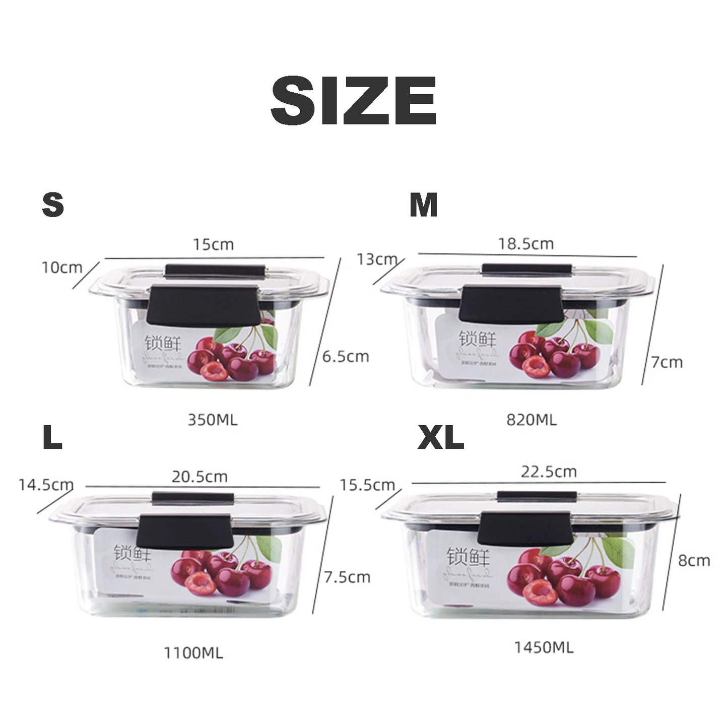 Plastic Food Storage Containers Bpa Free Airtight Lids Ideal For Lunch Meal Prep & Leftovers