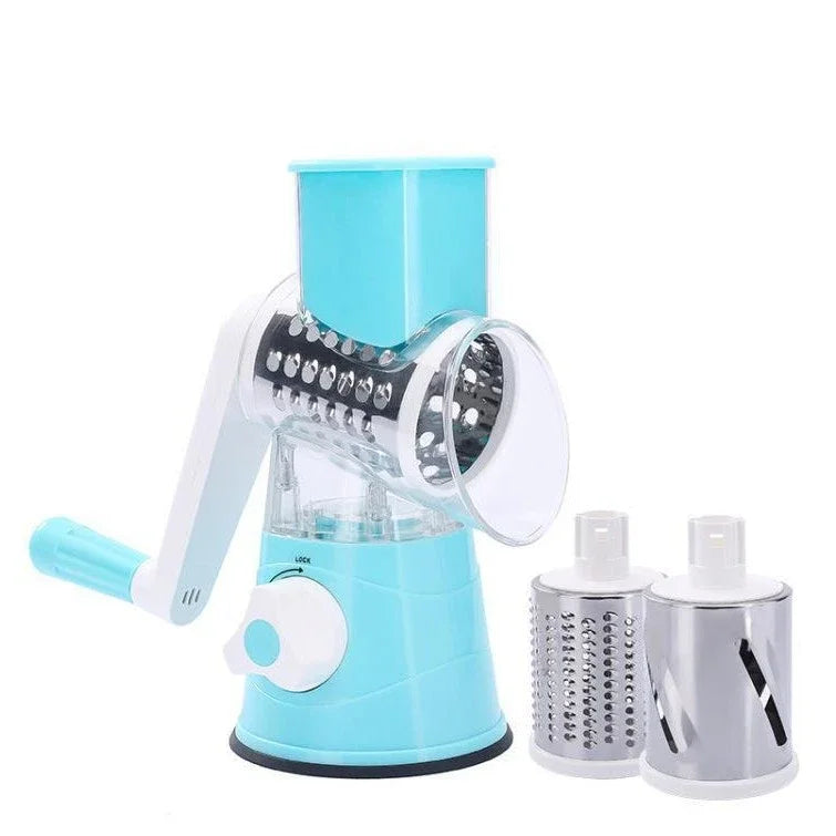 Hand Vegetable Cutter Multi-functional Manual Vegetable Machine for Household Kitchen Grater Slicer Drum Vegetable Cutter
