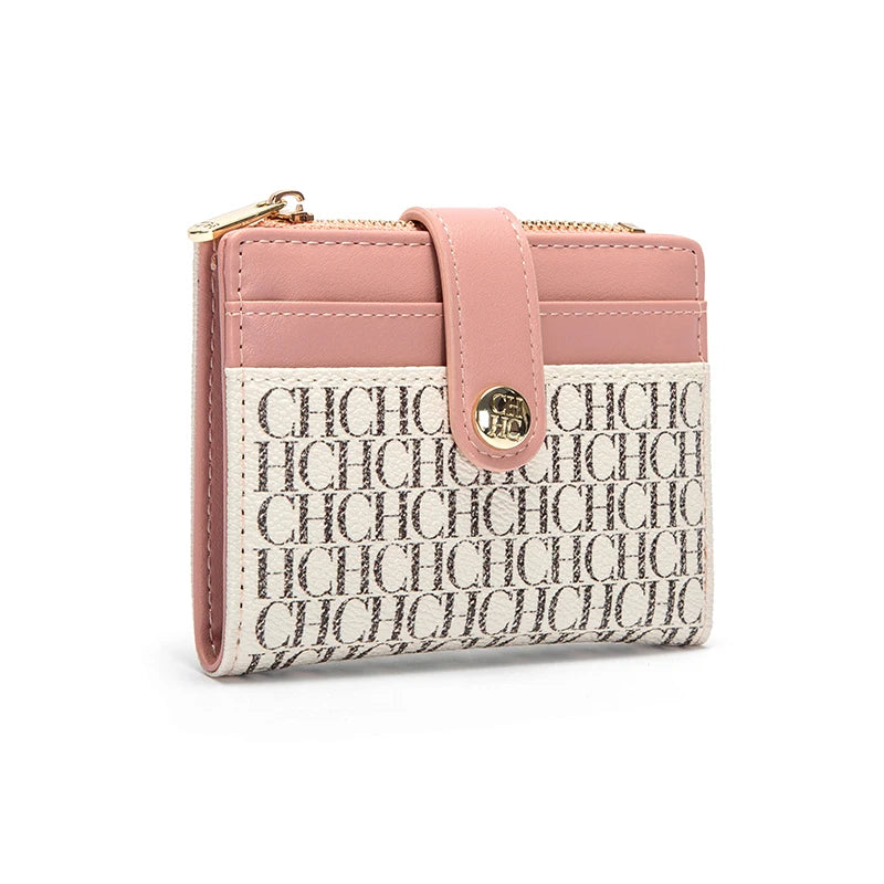 CHCH Fashion Classic Retro Men's and Women's Universal Wallet PVC Material Multi functional Portable Card Bag Change