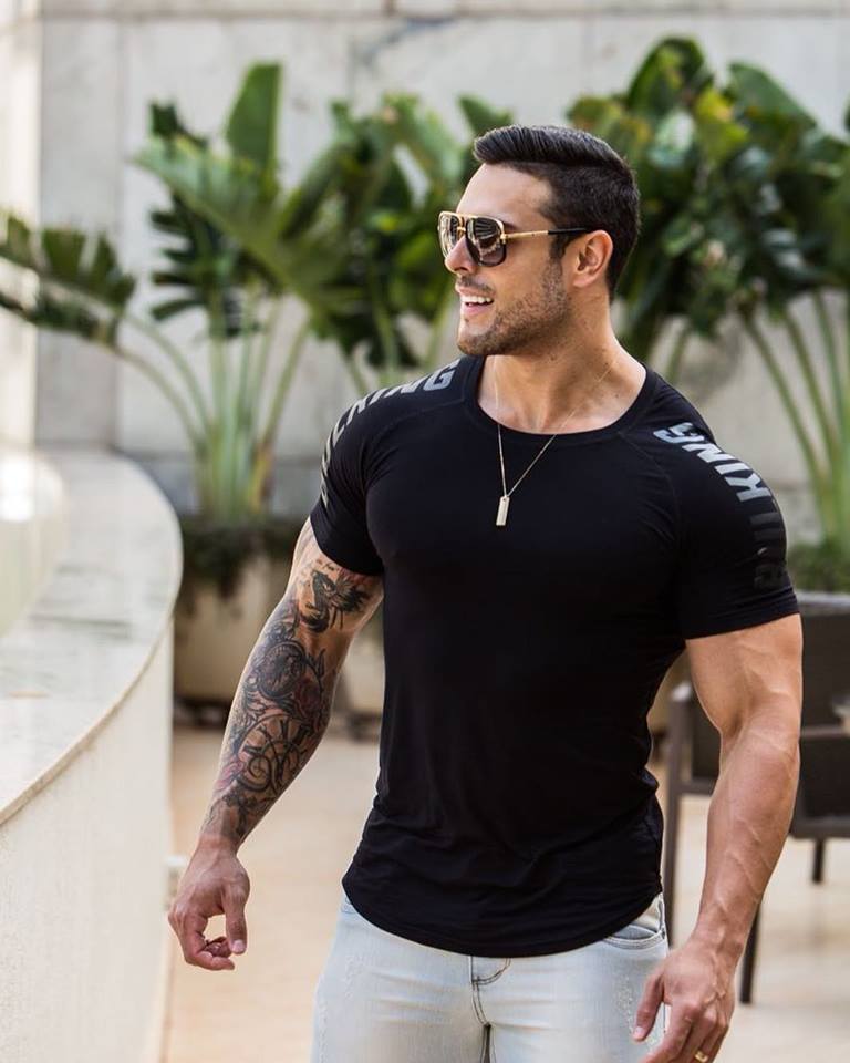 Fitness clothing coach sports t-shirt muscle tights male brother high-elastic training quick-drying clothes short-sleeved fitness clothes men