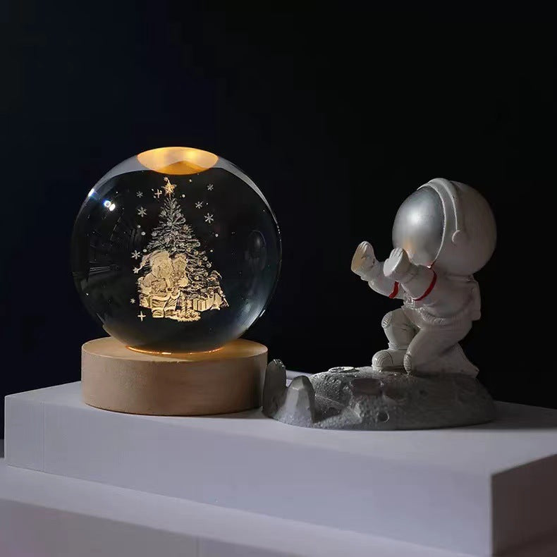 Luminous crystal ball ornaments crystal ball night light classmates and friends graduation Valentine's Day holiday gift manufacturers wholesale