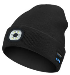Cross-border TK platform TEMU source private model LED lighting knitted hat rechargeable detachable and washable luminous Bluetooth hat