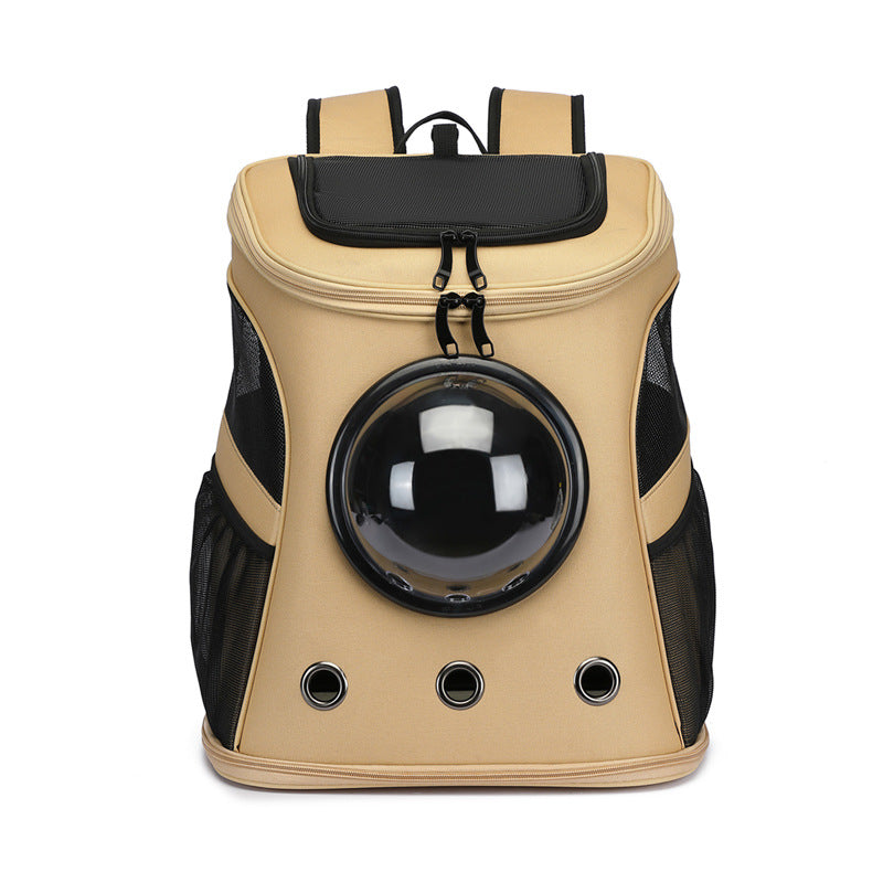 Cat bag pet space capsule backpack travel bag portable large capacity transparent foldable pet bag one piece