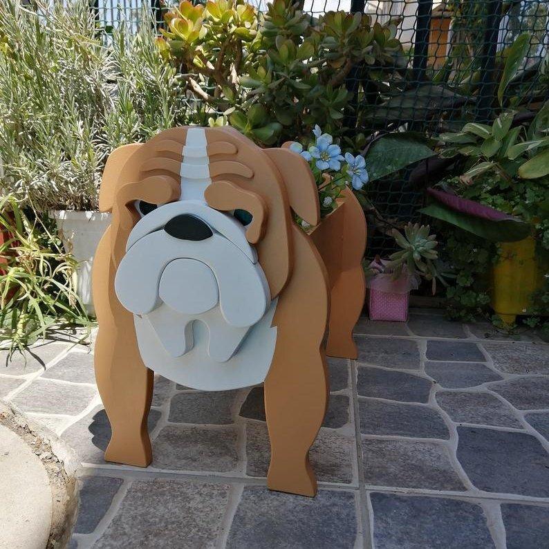 Cross-border independent station popular dog-planter pet dog flower pot potted garden home decoration ornaments
