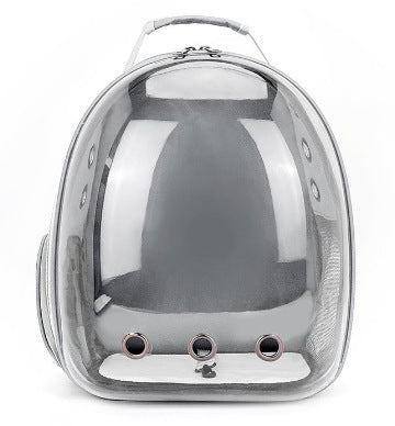 Cross-border pet bag new transparent pet backpack breathable wear-resistant small dog backpack out cat backpack