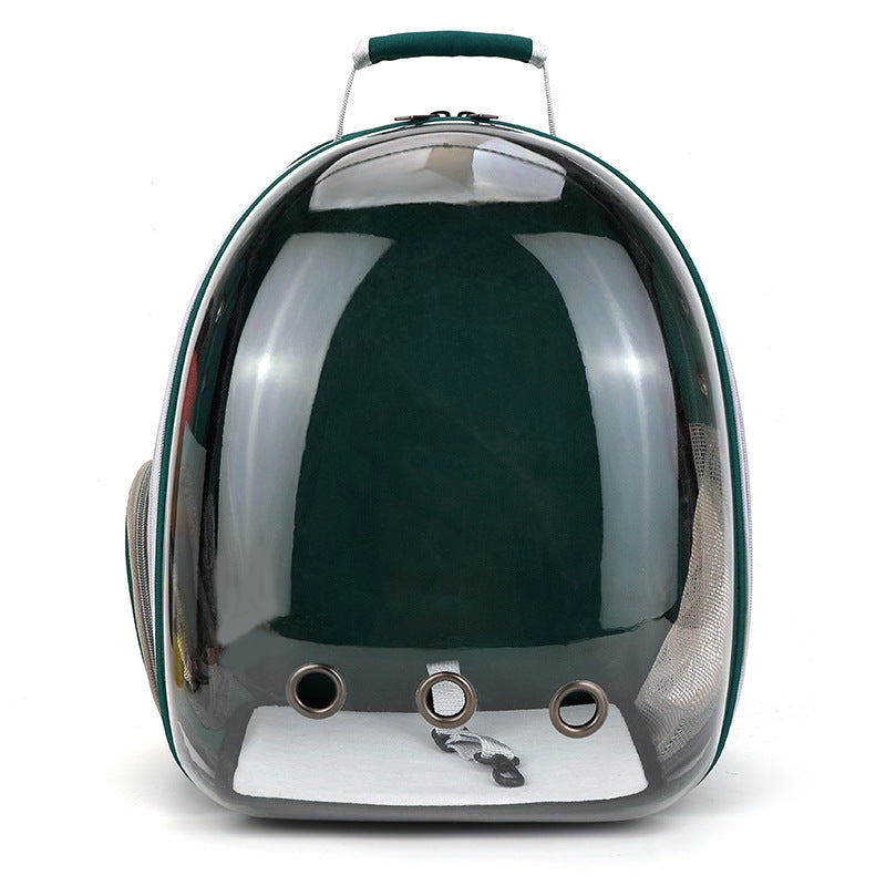 Cross-border pet bag new transparent pet backpack breathable wear-resistant small dog backpack out cat backpack