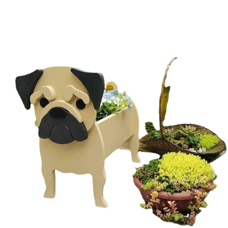 Cross-border independent station popular dog-planter pet dog flower pot potted garden home decoration ornaments