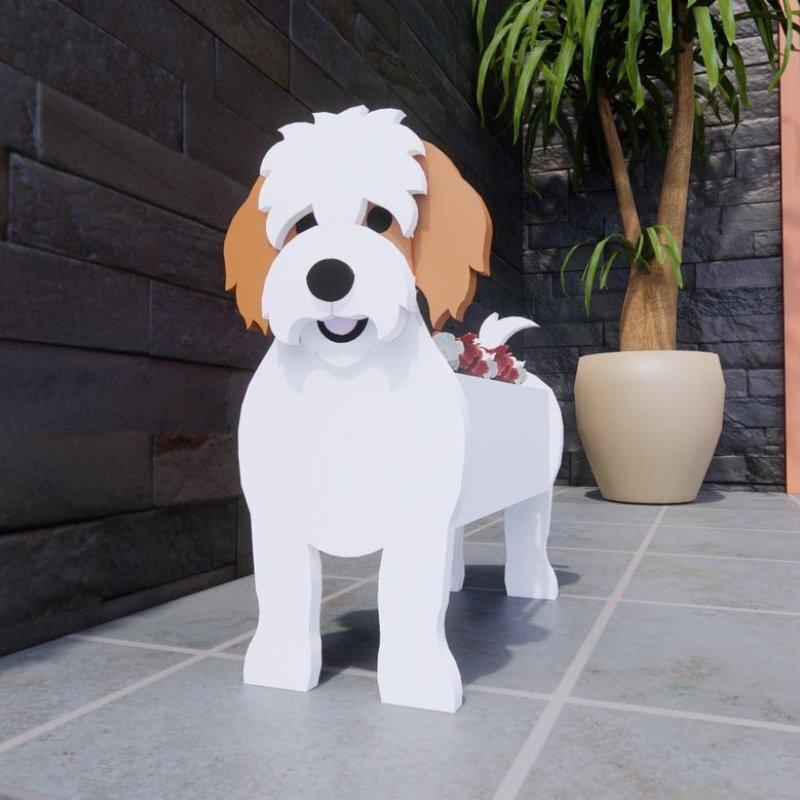 Cross-border independent station popular dog-planter pet dog flower pot potted garden home decoration ornaments