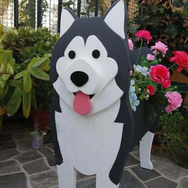 Cross-border independent station popular dog-planter pet dog flower pot potted garden home decoration ornaments
