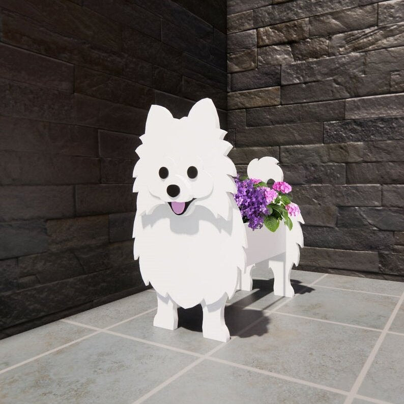 Cross-border independent station popular dog-planter pet dog flower pot potted garden home decoration ornaments