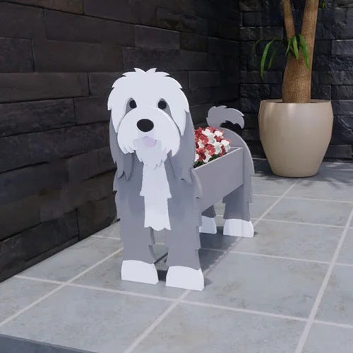 Cross-border independent station popular dog-planter pet dog flower pot potted garden home decoration ornaments