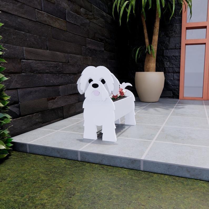 Cross-border independent station popular dog-planter pet dog flower pot potted garden home decoration ornaments