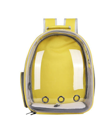 Cross-border pet bag new transparent pet backpack breathable wear-resistant small dog backpack out cat backpack