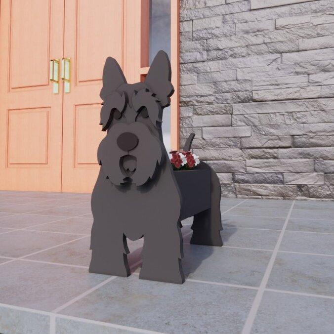 Cross-border independent station popular dog-planter pet dog flower pot potted garden home decoration ornaments