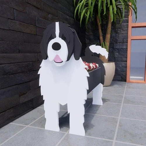 Cross-border independent station popular dog-planter pet dog flower pot potted garden home decoration ornaments