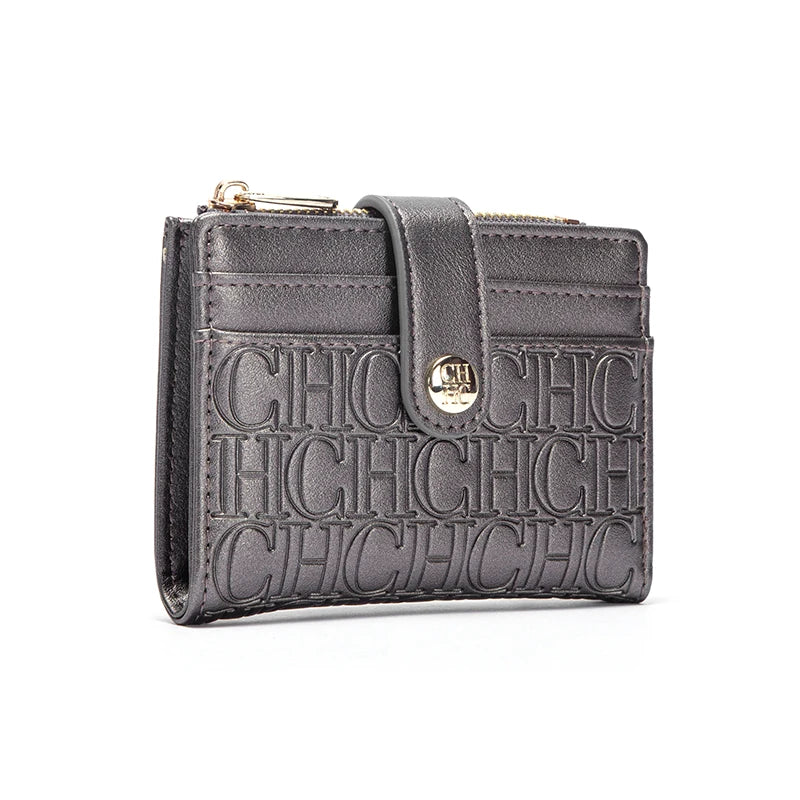 CHCH Fashion Classic Retro Men's and Women's Universal Wallet PVC Material Multi functional Portable Card Bag Change