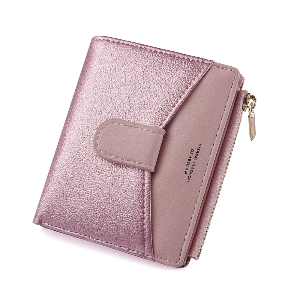 Hasp Small Sequins Women Wallet Fashion Leather Purse Lady Card Holders Clutch Female Slim Purse Money Bag Wallets Card Package