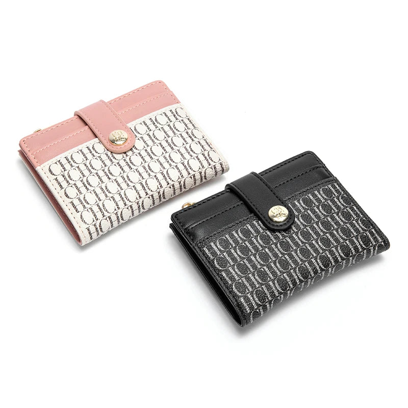 CHCH Fashion Classic Retro Men's and Women's Universal Wallet PVC Material Multi functional Portable Card Bag Change