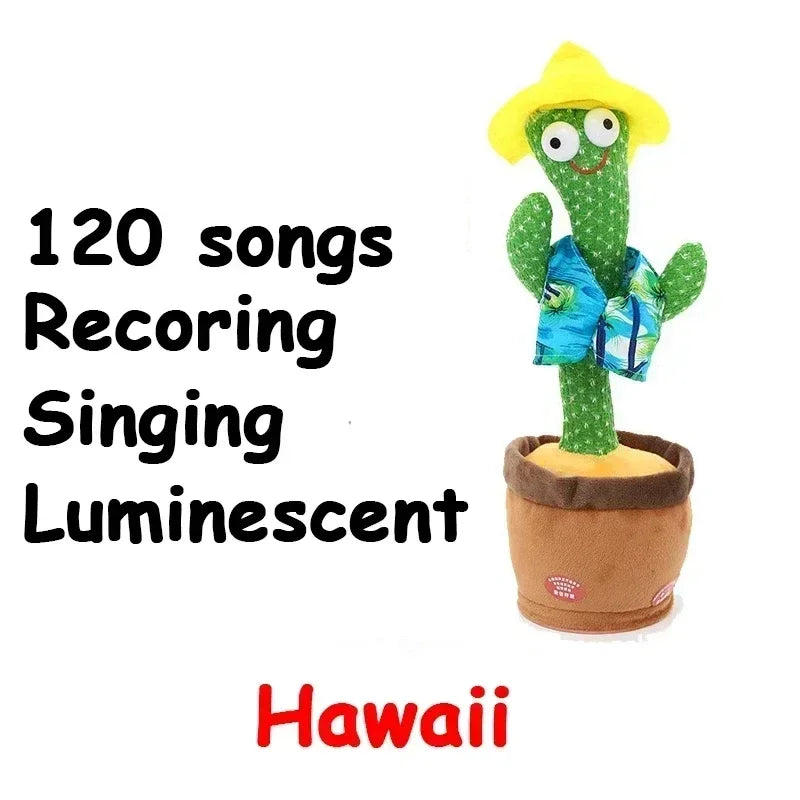 Baby Sunshine Cactus Companion Electronic Plush Toy Dancing and Talking Cactus Toy with 120 Songs Children's Birthday Gifts