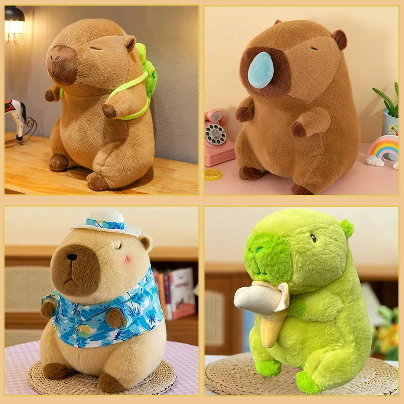 Capybara Plush Simulation Capibara Anime Fluffty Toy Kawaii Plushie Cute Doll Stuffed Animals Soft Doll Plush Gift Kid Toys