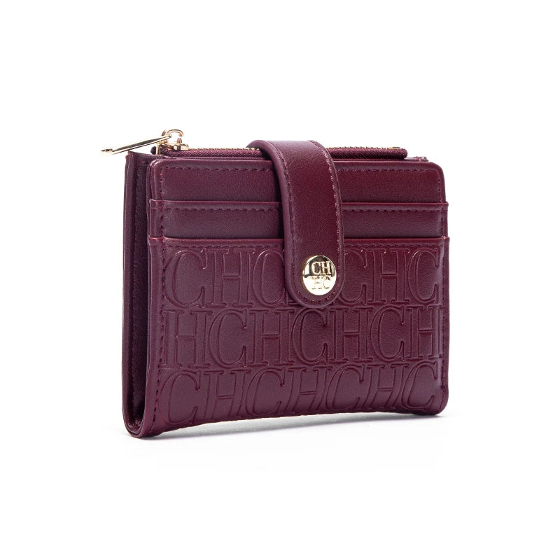 CHCH Fashion Classic Retro Men's and Women's Universal Wallet PVC Material Multi functional Portable Card Bag Change